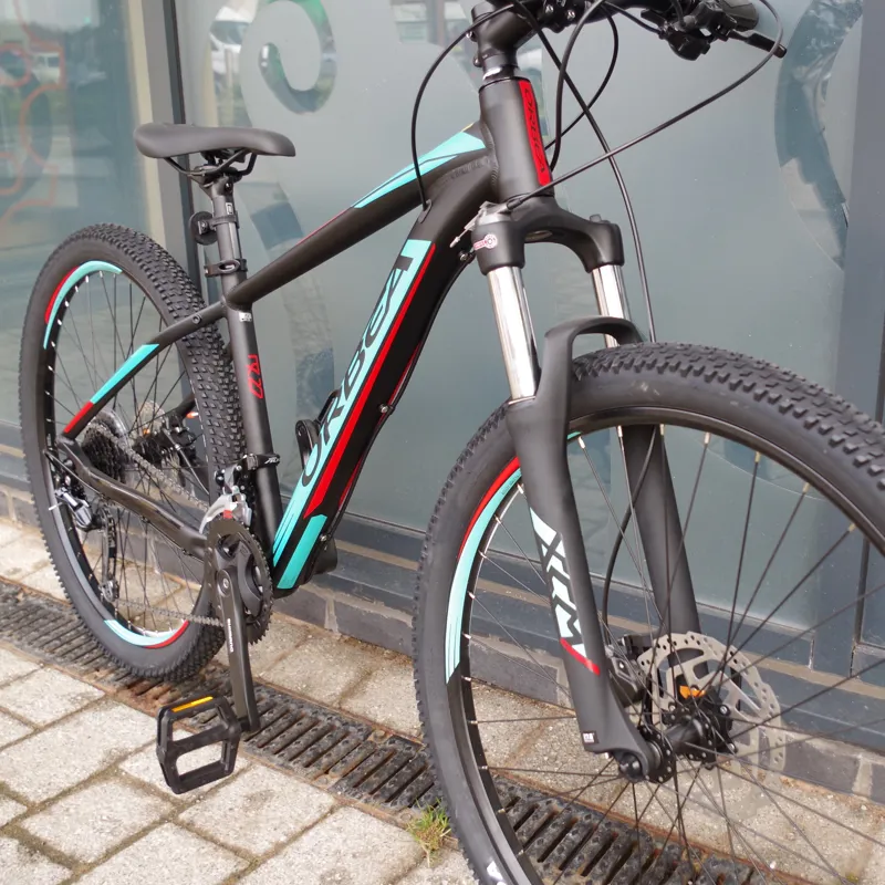 2018 Orbea MX40 27.5 Mountain Bike Black Turquoise Red Small