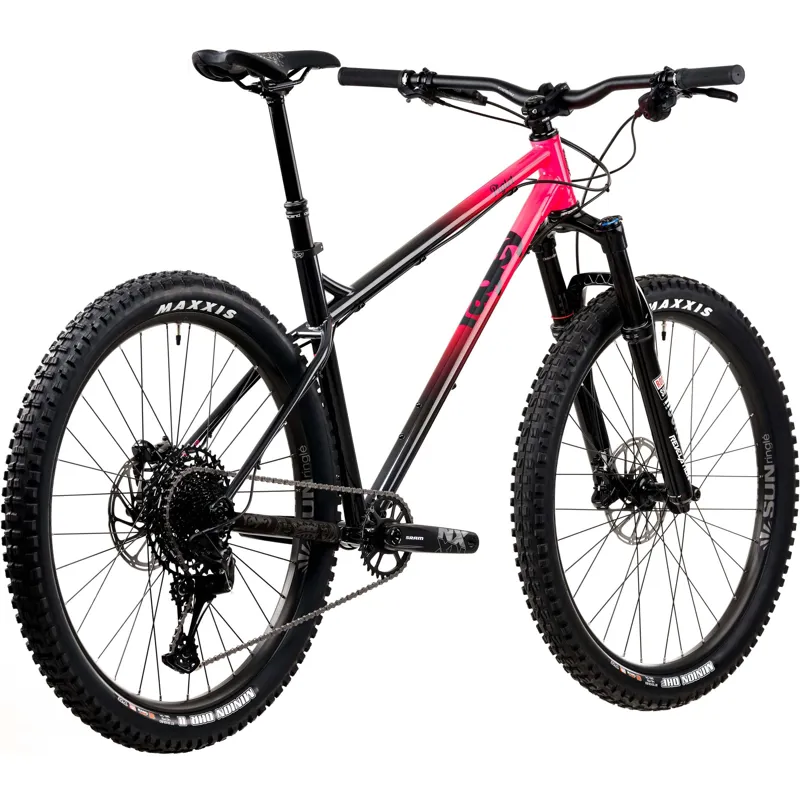 2020 Ragley Piglet Steel Mountain Bike in Black/Pink-2