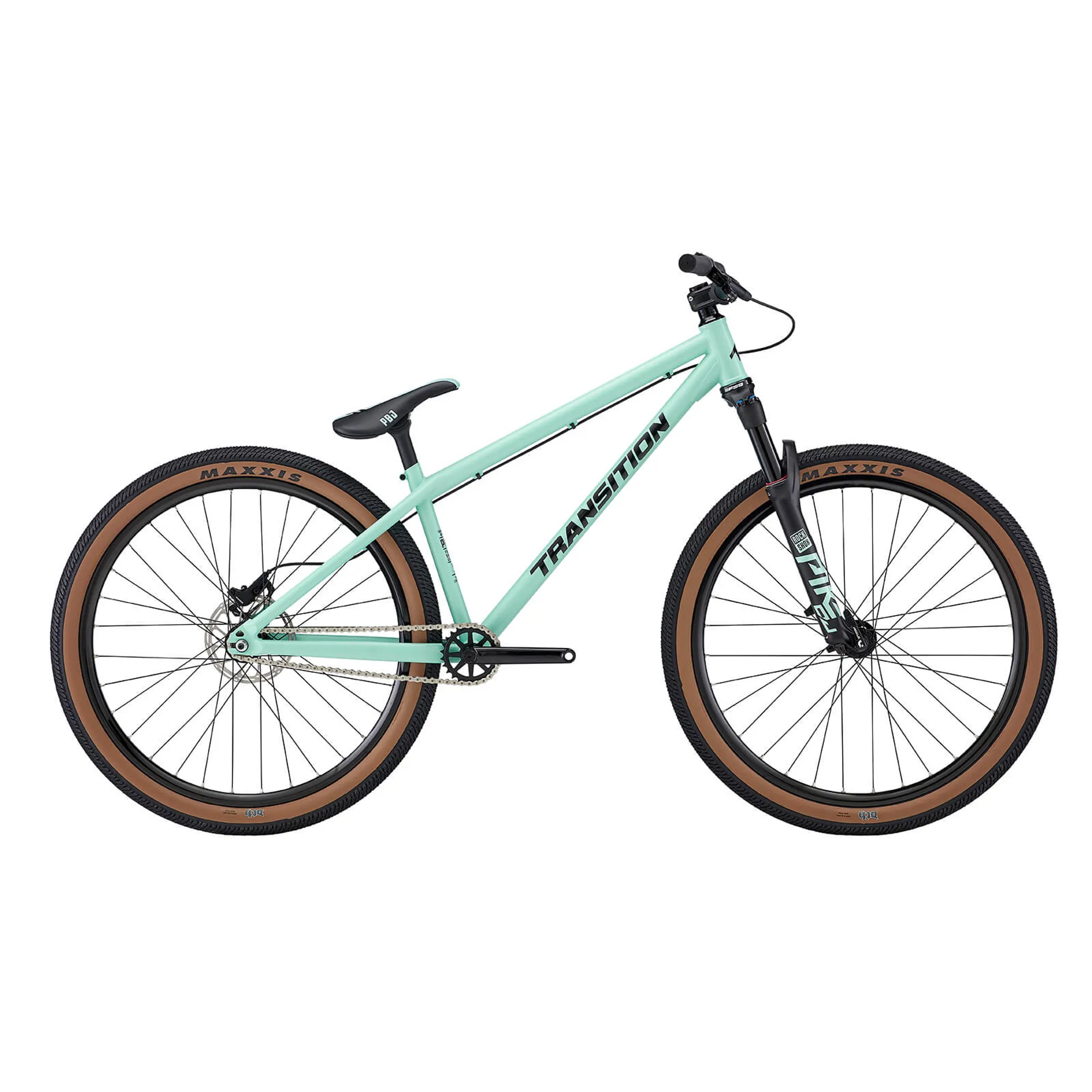 2021 Transition PBJ Dirt Jump Bike in Aqua Blue - Main Image