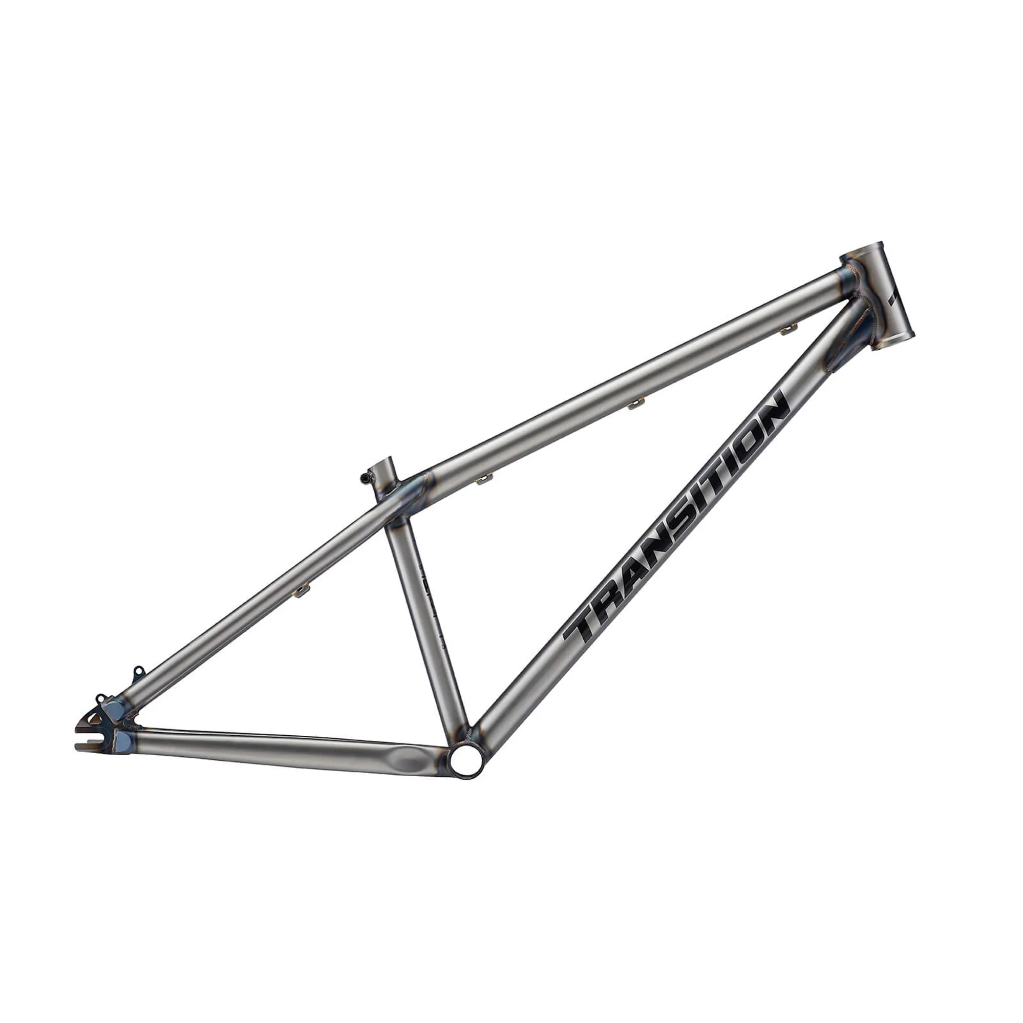 2021 Transition PBJ Dirt Jump Bike Frame Set in Raw Steel