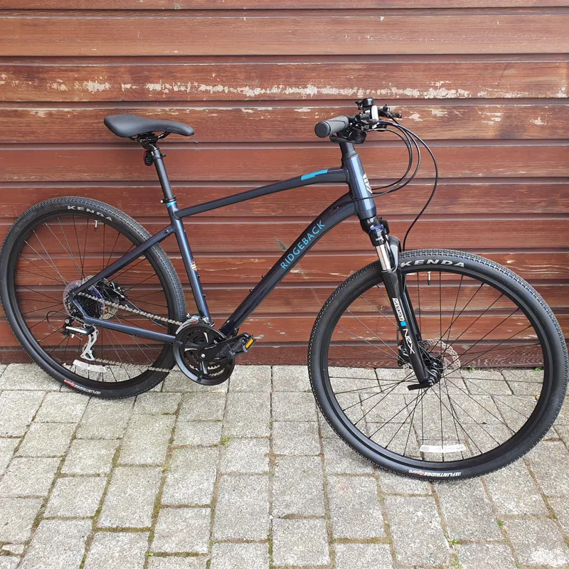 2021 Ridgeback Storm Hybrid Bike in Blue