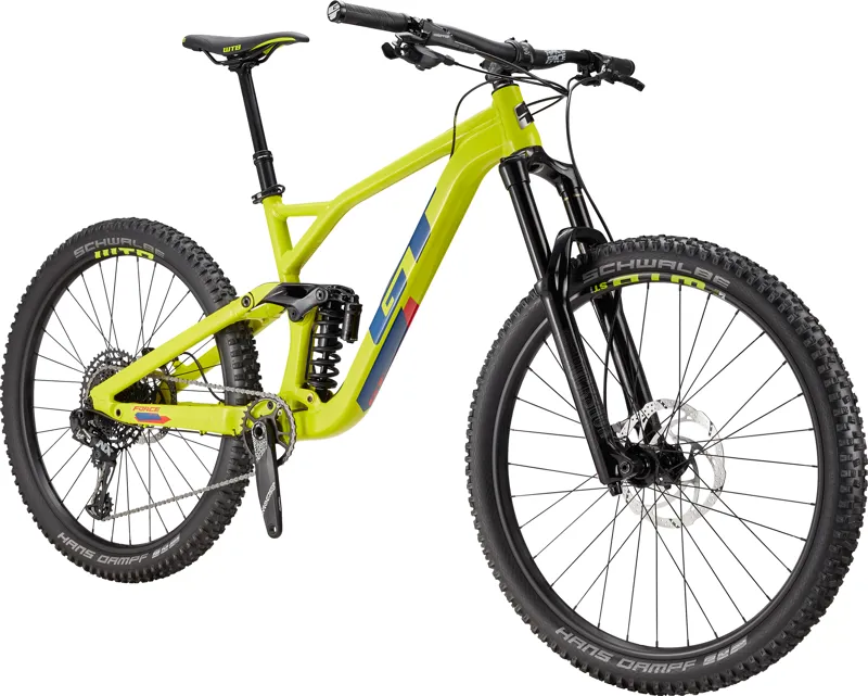 2019 GT Bikes Force Aluminium Elite Chartreuse Full Suspension MTB-1