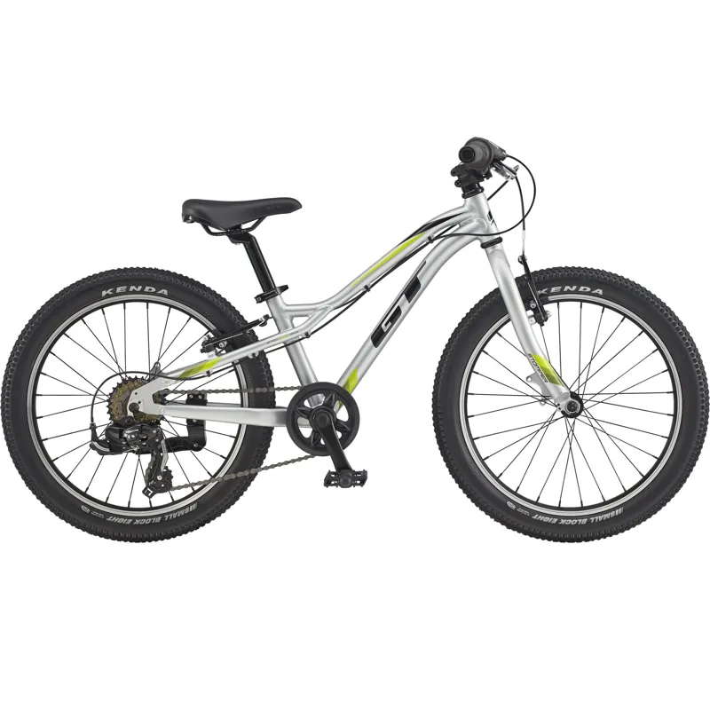 2020 GT Stomper Ace 20 inch Childrens Mountain Bike in Silver