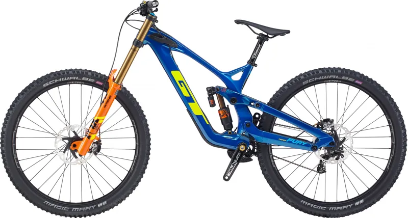 2020 GT Fury Team Full Suspension Mountain Bike in Blue-1