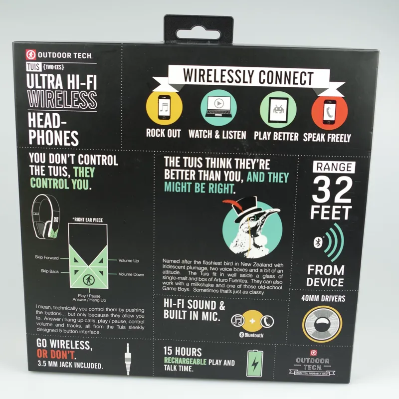 Outdoor Tech Tuis Headphones Black-10