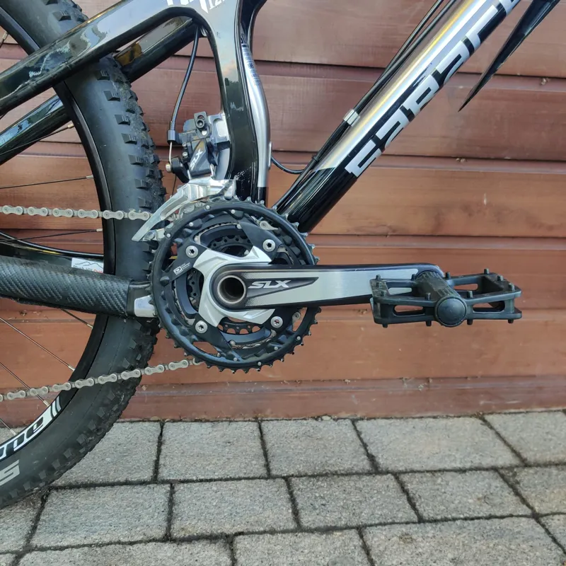 Pre Loved Saracen Kili Flyer Full Suspension Carbon MTB Black Silver 19inch Large -8