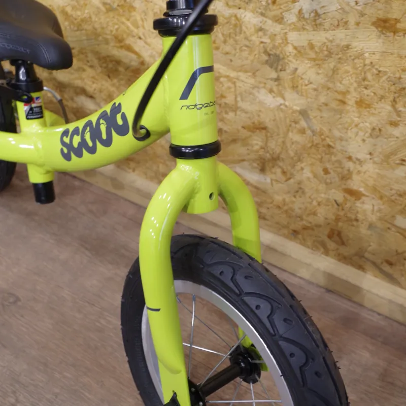 Ridgeback Scoot 12 inch lime Boys Balance Bike-3