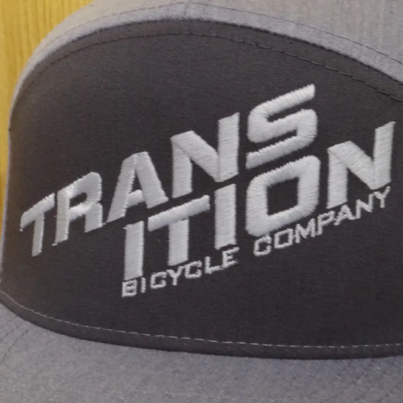 Transition Bike Company 7 Panel Strapback Cap Split Logo Grey 1 size-2