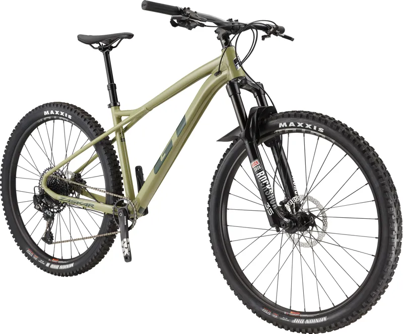 2021 GT Zaskar LT Al Expert Mountain Bike in Olive MEDIUM-1
