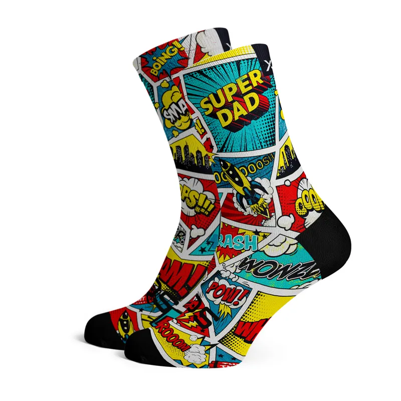 Sox Footwear Super Dad 6.0 Premium Crew Socks MUI COLOURED