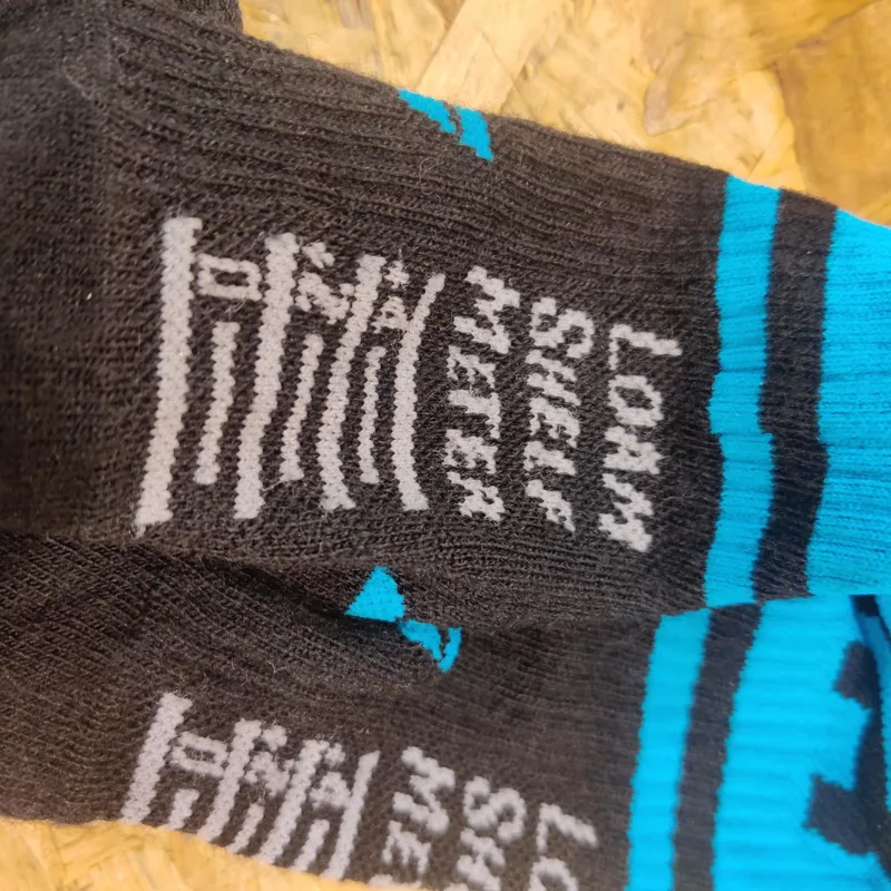 Transition TBC Loam-O-Meter Wool Socks in Black/TR Blue-1