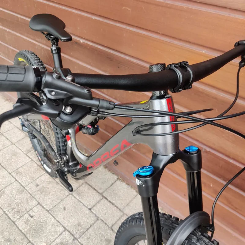 Orbea Occam H20 LT Aluminium Full Suspension MTB Anthracite Glitter - Candy Red Large-5