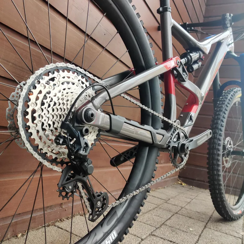 Orbea Occam H20 LT Aluminium Full Suspension MTB Anthracite Glitter - Candy Red Large-3