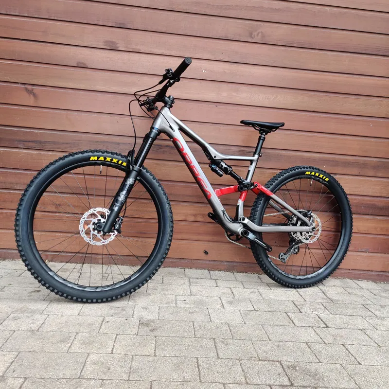 Orbea Occam H20 LT Aluminium Full Suspension MTB Anthracite Glitter - Candy Red Large-4