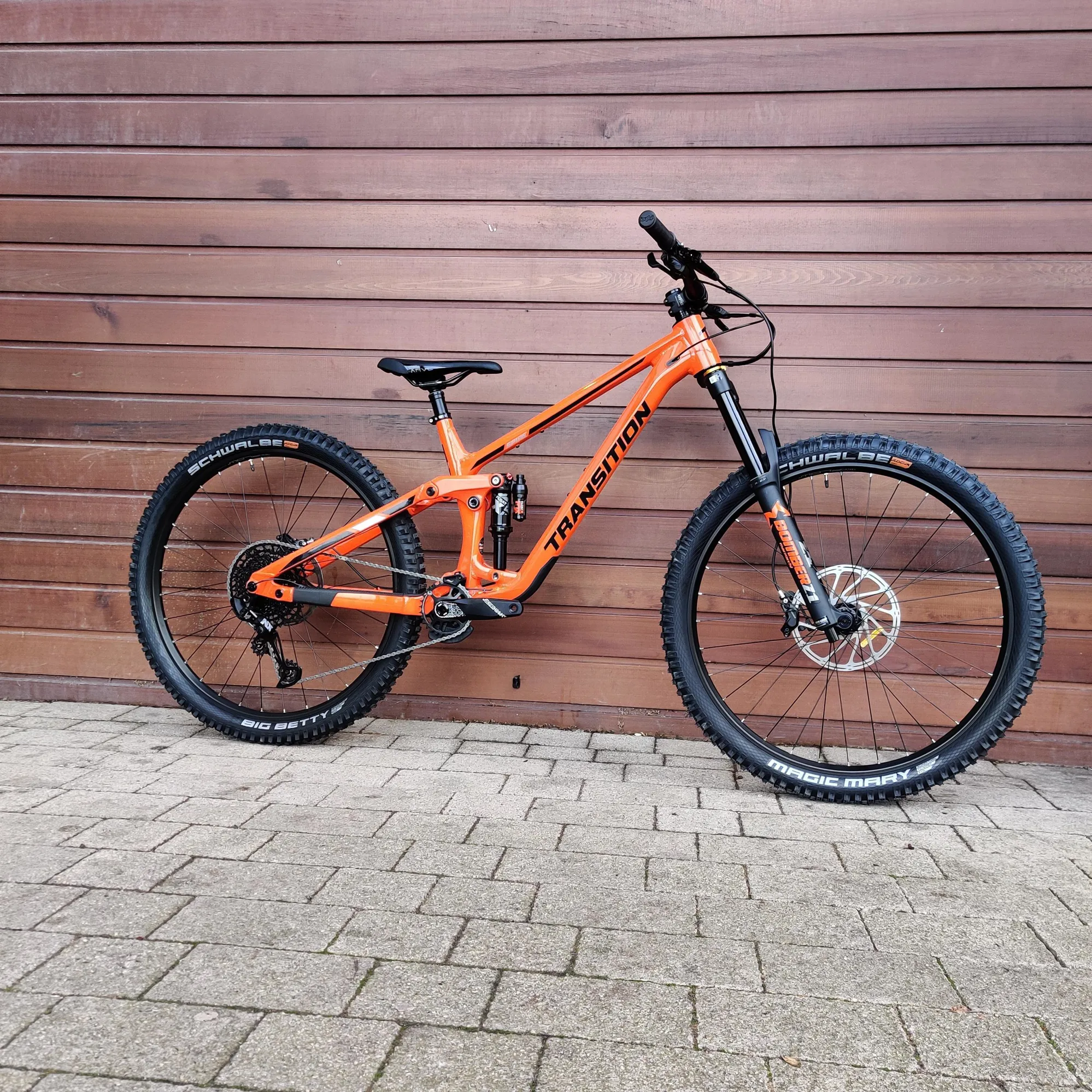 Transition Spire Alloy MTB NX Complete Bike Factory Orange