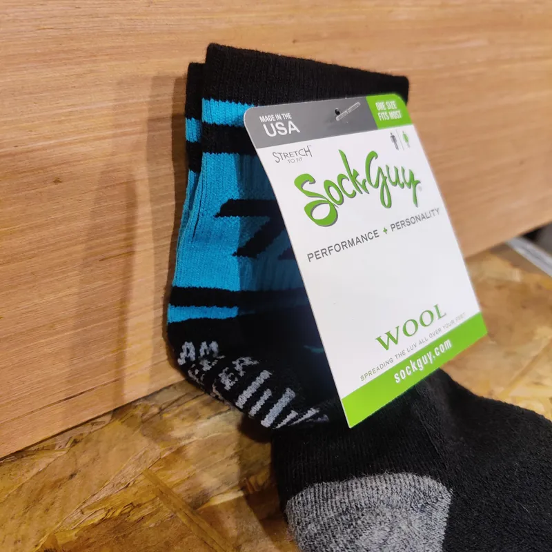 Transition TBC Loam-O-Meter Wool Socks in Black/TR Blue-2