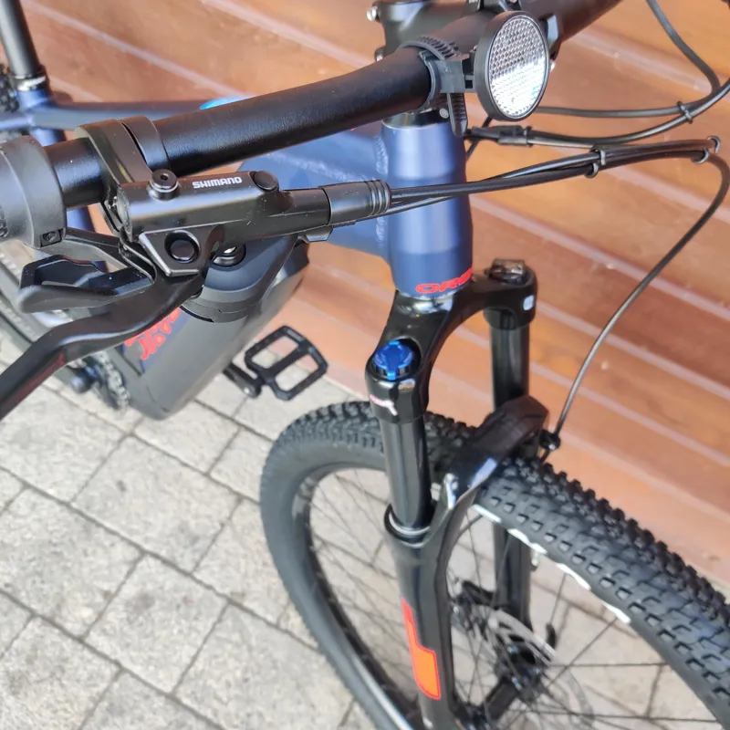 2022 Orbea Keram 30 Electric Mountain Bike Blue - RED Medium-5