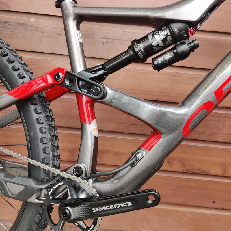Orbea Occam H20 LT Aluminium Full Suspension MTB Anthracite Glitter - Candy Red Large-2