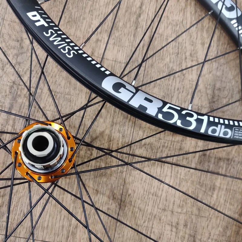 DT Swiss GR531 on Orange Bitex Hubs Handbuilt Gravel 700c Wheelset-1