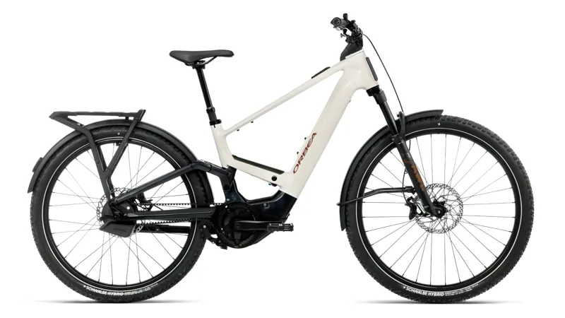 2027 Orbea Muga 10 Hybrid Electric Bike - Ivory White/Black