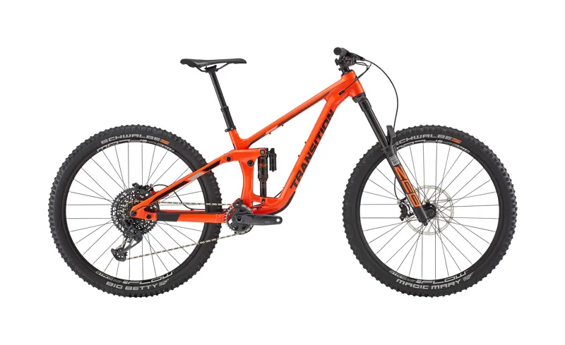 2023 Transition Spire Alloy MTB GX TRP Complete Bike Orange