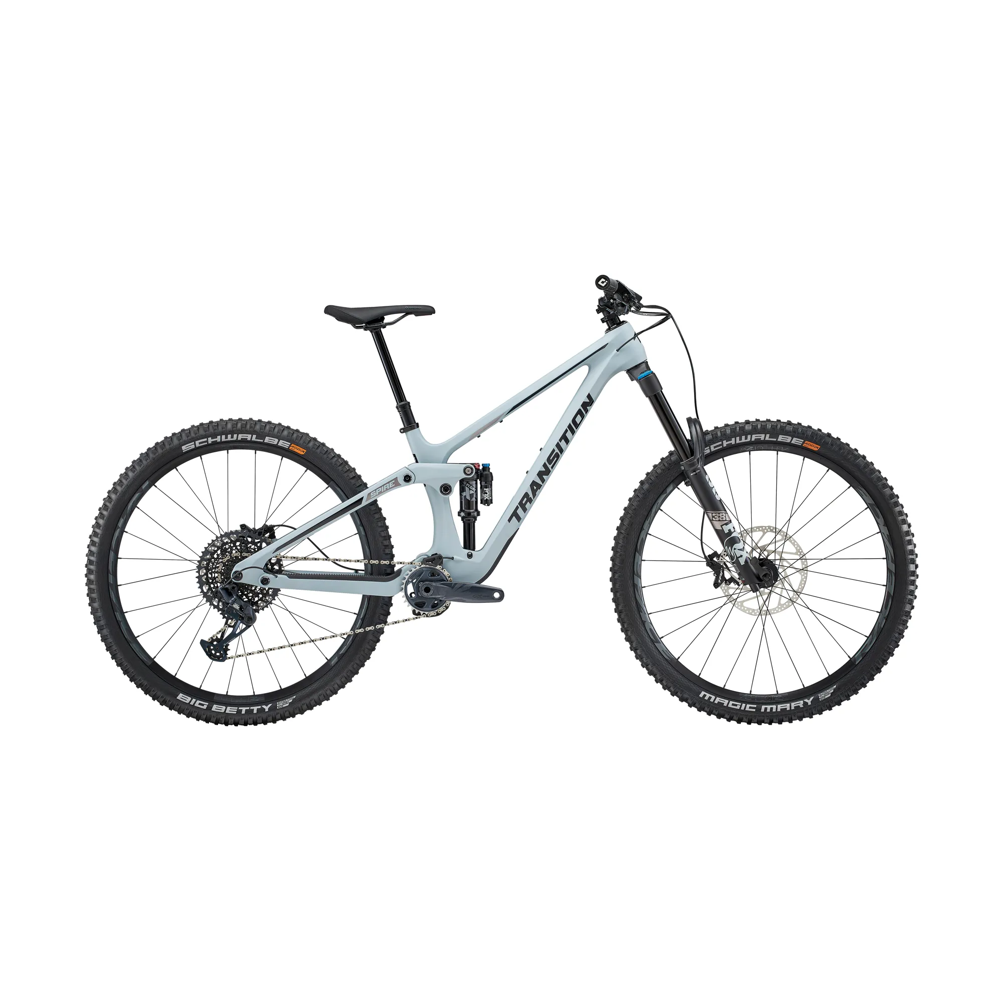 Transition Spire Carbon GX MTB Complete Bike Hint Of Blue
