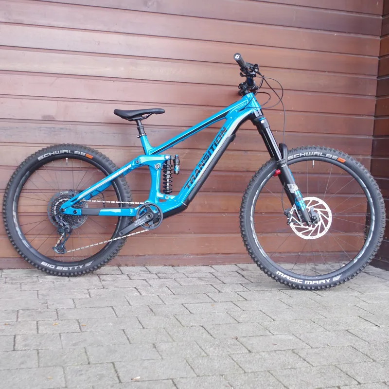 Transition Relay PNW Alloy GX Large Electric Mountain Bike in Tr Blue-9