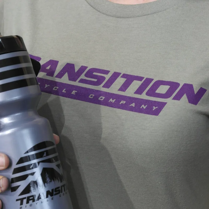 Transition TBC Womans T-Shirt Standard Logo Olive and Purple-2