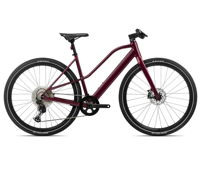 Orbea Vibe Mid H10 In Metallic Burgundy Red-1