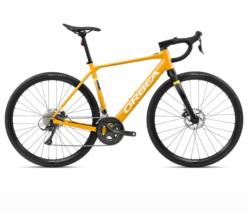 Orbea Gain D50 Electric Road Bike in Mango/Black-2