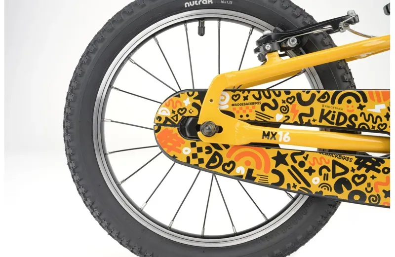2027 Ridgeback MX16 Kids Bike in Yeehaw Yellow-10