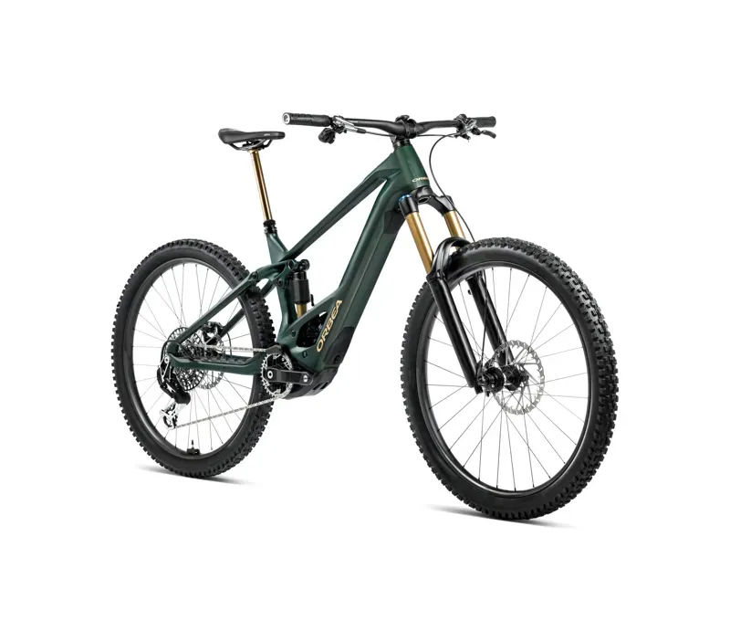Orbea Wild M10 Eletric Mountain Bike Green Carbon View Matt-1
