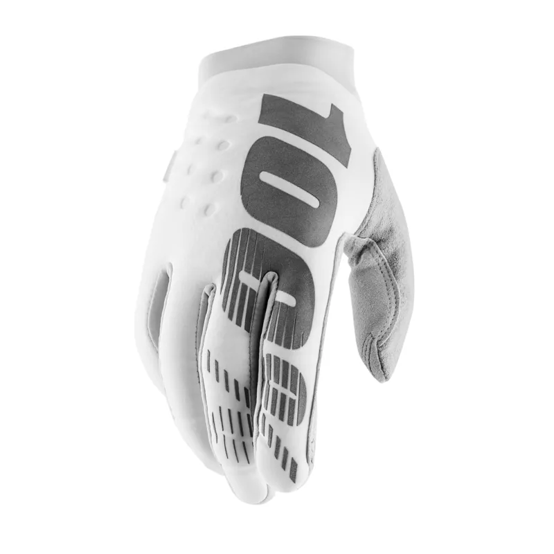 100 Percent Brisker Cold Weather Glove White/ Silver