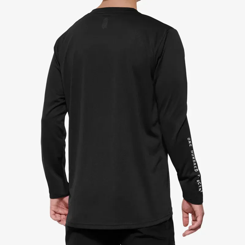 100% Ridecamp Long Sleeve Jersey in Black-1
