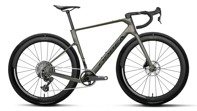 2027 Orbea TERRA RACE M21eLTD 1X Gravel Bike - Spaceship Green Matt