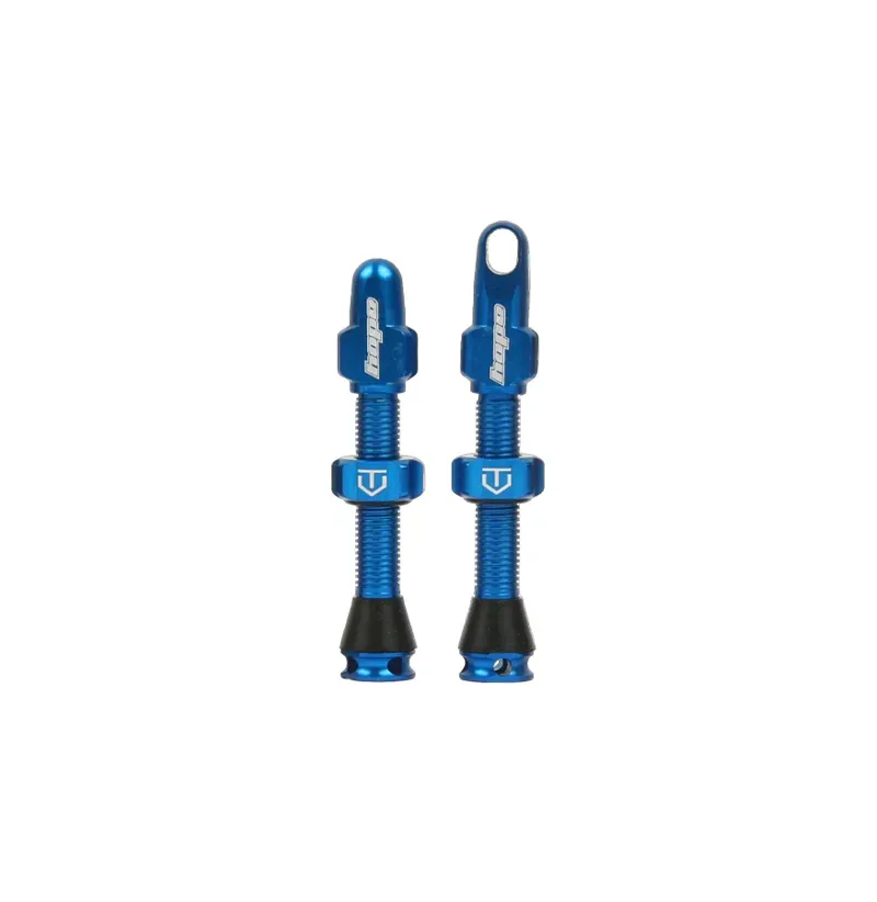 Hope Tubeless Valve Pair - 40mm - Blue