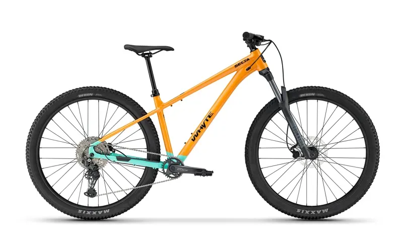 2026 Whyte Secta S Hardtail Mountain Bike Coral Orange with Turquoise